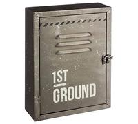 Boîte istrict 9"" métal 30x23cm - Atmosphera Créateur d'intérieur