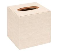 Atmosphera - Boîte à mouchoirs Whisky carrée 14x14cm Beige