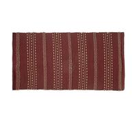 Tapis ""Bota"" coton et jute rose terracotta 70x140cm - Atmosphera Créateur d'intérieur