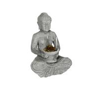 Bouddha assis Ishaan H.40cm ciment - Atmosphera Créateur d'intérieur