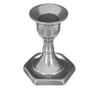 Atmosphera - Bougeoir Argent en métal H7.5