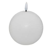 Atmosphera - Bougie boule à led molia d12cm blanc