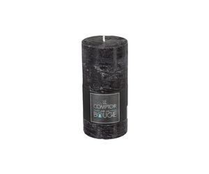 Atmosphera Bougie cylindrique noir Ø 7 x H 14 cm