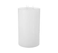 Atmosphera Bougie rustique 3 mèches – blanc – 3 kg