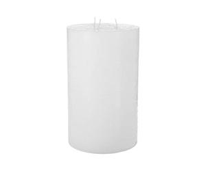 Atmosphera - Bougie cylindrique Rustique Blanc H23