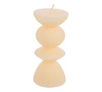 Atmosphera - Bougie décorative Homy ronde H.15cm - Beige
