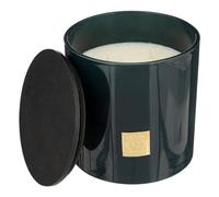 Atmosphera - Bougie Parfumée Fève Tonka dans Pot en Verre Bleu 1200 G