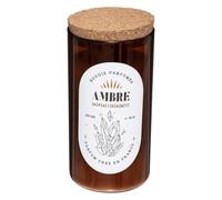 Atmosphera - Bougie Parfumée Pot en Verre avec Couvercle 230 G Parfum Ambre