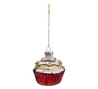 Atmosphera Boule de Noël cupcake - Rouge