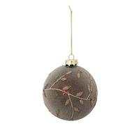 Atmosphera - Boule de noël en Verre 100mm Frost Or