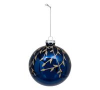 Atmosphera Boule de Noël en verre - Bleu