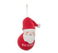 Atmosphera - Boule de Noël Mon Premier Noël avec Père Noël et Renne D. 80 mm - Modèle a