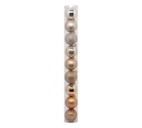 Atmosphera - Boule de noël Plastique 60mm x9 Nude