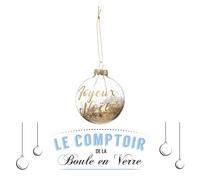 Atmosphera - Boule de noël Verre 70 mm Jaune doré