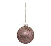 Atmosphera Boule de Noël verre - Rose