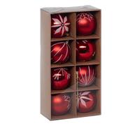 Atmosphera Boules de Noël Colorama - Rouge