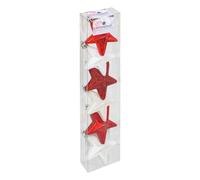 Atmosphera Boules de Noël rouges - Lot de 6