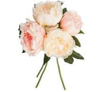 Bouquet de fleurs artificielles - H. 30 cm - Rose
