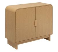 Atmosphera - Buffet 2 Portes 2 étagères Lee Beige 100x40cm
