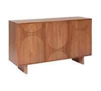 Buffet 3 portes en bois massif NANDA - Marron