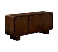 Atmosphera - Buffet Shelty rectangulaire 70x160cm 3 Portes Marron
