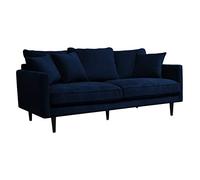 Atmosphera - Canapé 3 Places Candice Bronze - Tissu Velours Déperlant - L194 cm - Fabriqué en France - pour Salon, Séjour