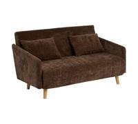 Atmosphera - Canapé clic-clac Milo 2 Places Marron