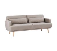 Atmosphera Canapé convertible droit 3 places - Beige
