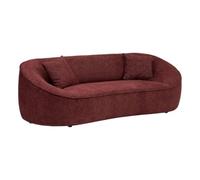 Canapé Droit Ostuni 3 places Polyester 232cm Bordeaux