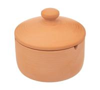 Atmosphera - Cendrier Cosy Avec Couvercle, Terre Cuite, Ø 12,5 x H 11 cm, Anti-Odeur - Pour Intérieur et Extérieur