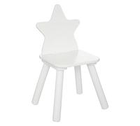 Atmosphera - Chaise Enfant Étoiles - Bois et pin - Blanc