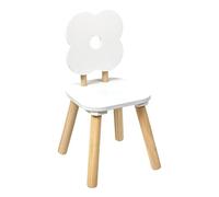 Atmosphera - Chaise Enfant Fleur Ally Blanc