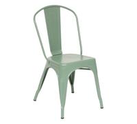 Atmosphera - Chaise NIKO Vert Olive - Acier, Empilable, L 48 x H 85 cm, Style Industriel - pour Cuisine, Salle à Manger