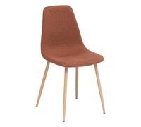 Atmosphera - Chaise Scandinave Ambre - Assise rembourrée, pieds effet bois - L45 x P51 x H87 cm