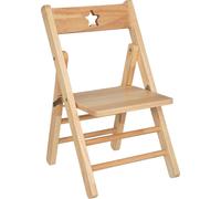 Atmosphera | Chaises pour enfants - Pliables - Bois - avec découpe en forme d'étoile - Fonctionnel et élégant