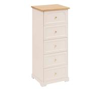 Chiffonnier 5 Tiroirs Mohéa 113cm Ivoire