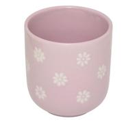 Atmosphera Coffret 4 Tasses Espresso Margot Pastel 10 cl | New Bone China, Motifs Floraux Blancs, Compatible Micro-ondes, Compatible Lave-vaisselle, Ø 5,8 x H. 6,5 cm