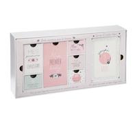 Atmosphera - Coffret Cadeau de Naissance Mon Premier... 20x38 cm - Rose