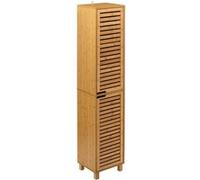 Atmosphera - Colonne de salle de bain en bambou Sicela - 34 x H. 170 cm - Marron naturel Marron G