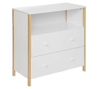 Atmosphera - Commode Kima en Bois 85x40cm Blanc