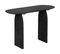 Atmosphera Console en bois ovale - Noir