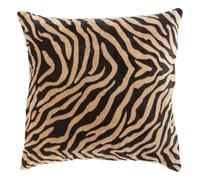 Atmosphera - Coussin Carré Lynra 40 x 40 cm, Velours à Motifs Animaliers, Déhoussable - pour Canapé, Lit, Salon
