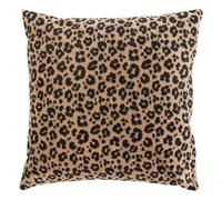 Atmosphera - Coussin Carré Lynra 40 x 40 cm, Velours à Motifs Animaliers, Déhoussable - pour Canapé, Lit, Salon