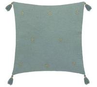 Coussin de chaise brodé rectangulaire Starke - 40 x 40 cm - Céladon