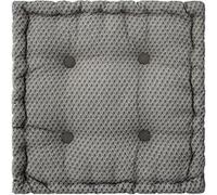 Coussin de sol ""Otto"" gris 40x40cm - Atmosphera Créateur d'intérieur