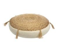 Atmosphera - Coussin de sol Rituality en jute - D38 cm - Beige