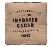 Atmosphera – Coussin de sol – Cacao en jute – 40 x 40 cm – Marron