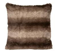 Atmosphera - Coussin déhoussable Fourrure Grizzli 45 x 45 cm
