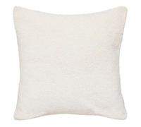 Atmosphera – Coussin déhoussable Snowy – Bouclette unie 40 x 40 cm – Ivoire