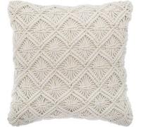 Atmosphera - Coussin Eté Indien en macramé 40x40 cm